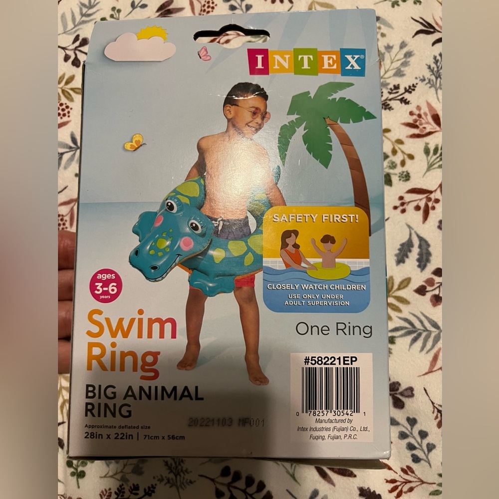 Intex Big Animal Swim Ring - Blue